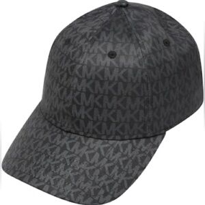 Michael Kors Black MK Logo Baseball Cap